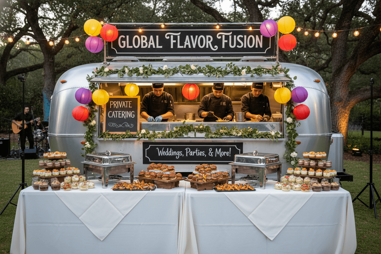 Catering event setup